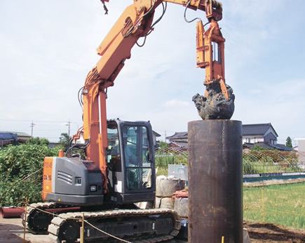 写真：まるぼりくん工法